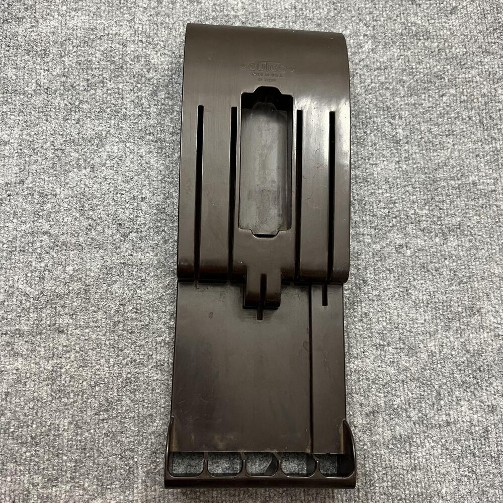 Cutco Wall Mount Knife Holder Brown Plastic Rack Organizer USA 15 Inch